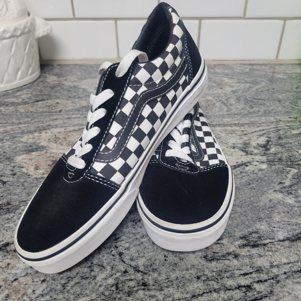 Vans Off the Wall 500714 US youth 5.0 Black/White Checker Suede Skate Canvas